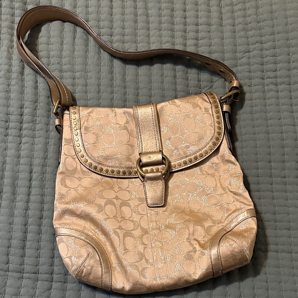 Coach Gold Shoulder Bag